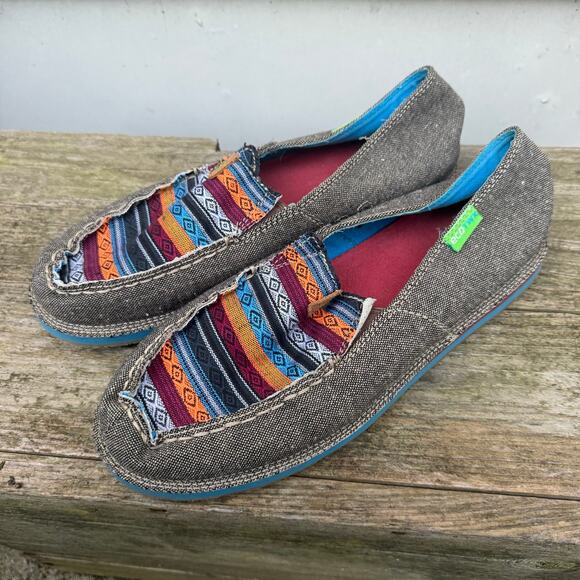 Twisted X Slip On Loafers Woven Southwestern Saddle Blanket WCL0005 Womens 9M - Picture 2 of 7